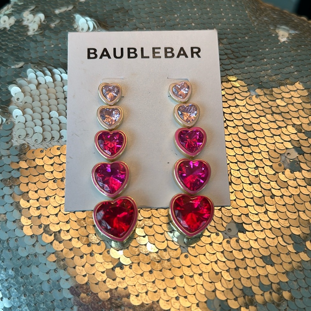 Brand New Heart Drop Earrings